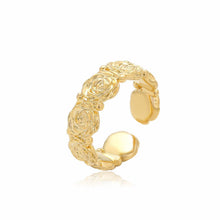 Load image into Gallery viewer, Margareth Rose Ring 14K Gold Plated