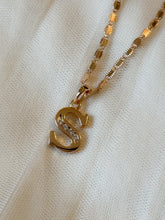 Load image into Gallery viewer, S Necklace Initial 18K Gold Plated