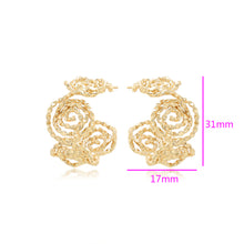 Load image into Gallery viewer, Margaret Roses Earrings 14K Gold Plated