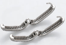 Load image into Gallery viewer, Stacey Silver Earrings Pave style Rhodium Plated