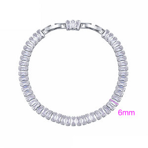 Breakfast at Tiffany? Tennis Bracelet Rhodium Plated