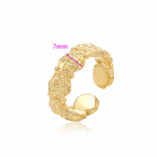 Load image into Gallery viewer, Margareth Rose Ring 14K Gold Plated